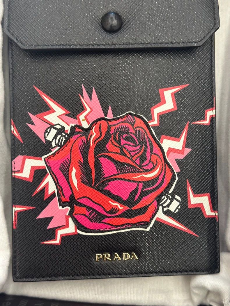 Prada Prada Crossbody Bag with Rose Design Size ONE SIZE - 3 Thumbnail