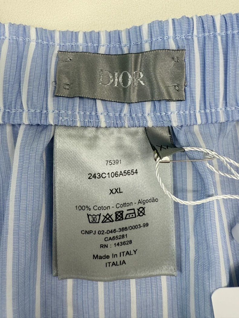 Dior Dior Blue White Stripe Shorts XXL Size US 44 / EU 60 - 3 Thumbnail