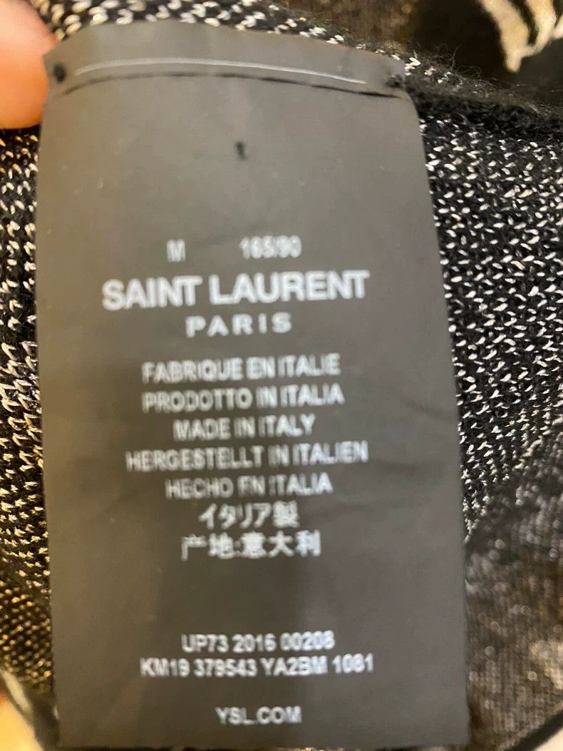Yves Saint Laurent Saint Laurent Paris Music Note Cardigan Size US M / EU 48-50 / 2 - 4 Thumbnail