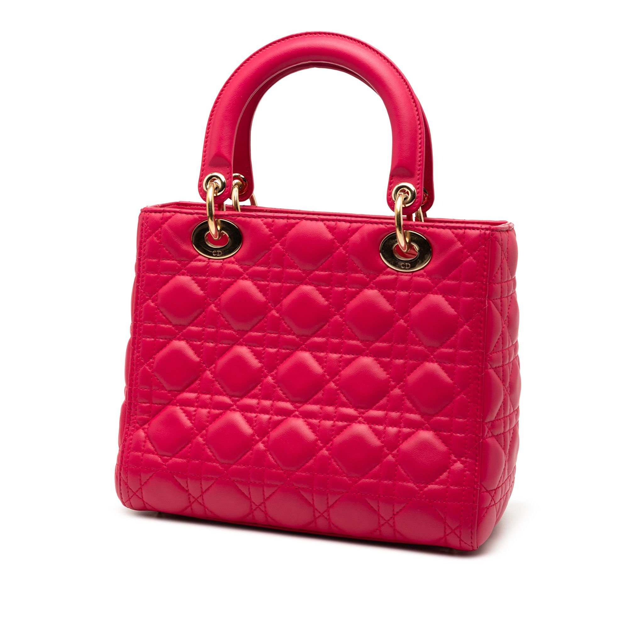 Dior Dior Medium Lambskin Cannage Lady Dior Size ONE SIZE - 2 Thumbnail