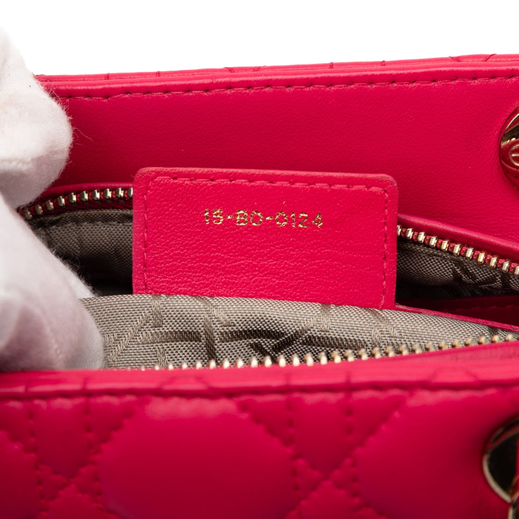 Dior Dior Medium Lambskin Cannage Lady Dior Size ONE SIZE - 6 Thumbnail