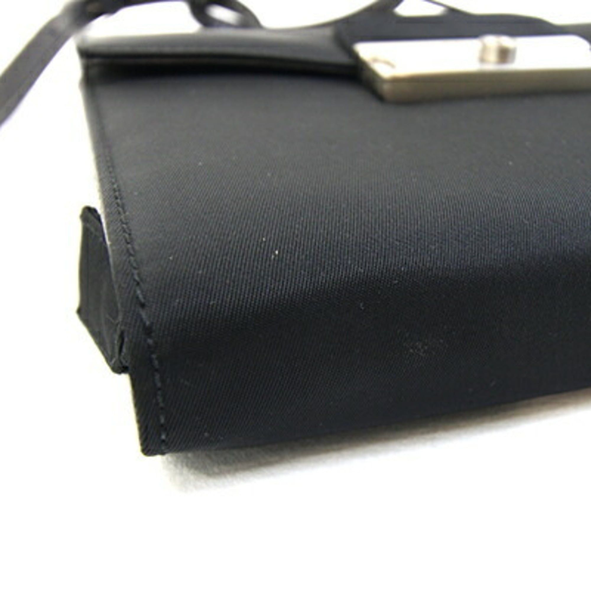 Prada Prada Shoulder Bag Black Nylon Leather Wallet Pochette Women's PRADA Size ONE SIZE - 3 Thumbnail