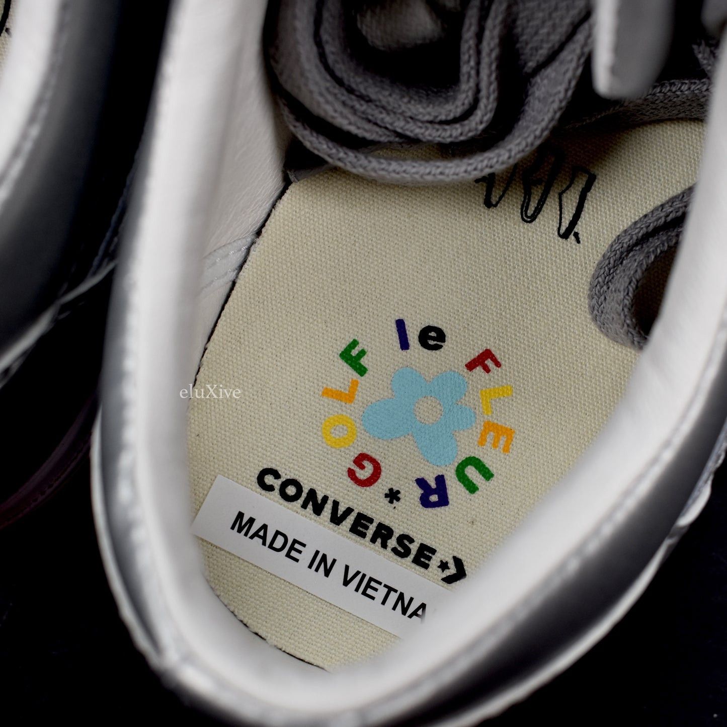 Converse × Golf le Fleur × Tyler The Creator Golf Le Fleur 3M Silver Sneakers Tyler the Creator Size US 9 / EU 42 - 13 Thumbnail