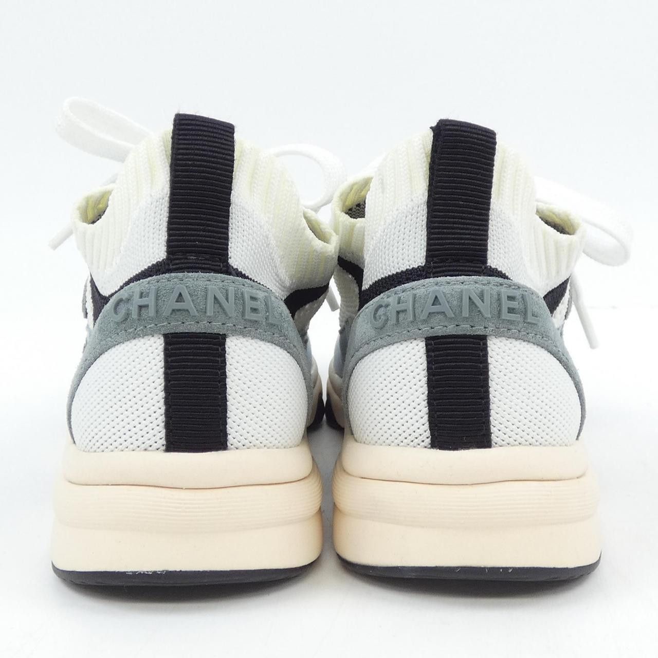 Chanel Chanel Chanel G38750Y55682 Knit & Suede Calfskin Sneakers Suede Shoes G38750Y55682 DUTY FREE for USA Size ONE SIZE - 5 Thumbnail