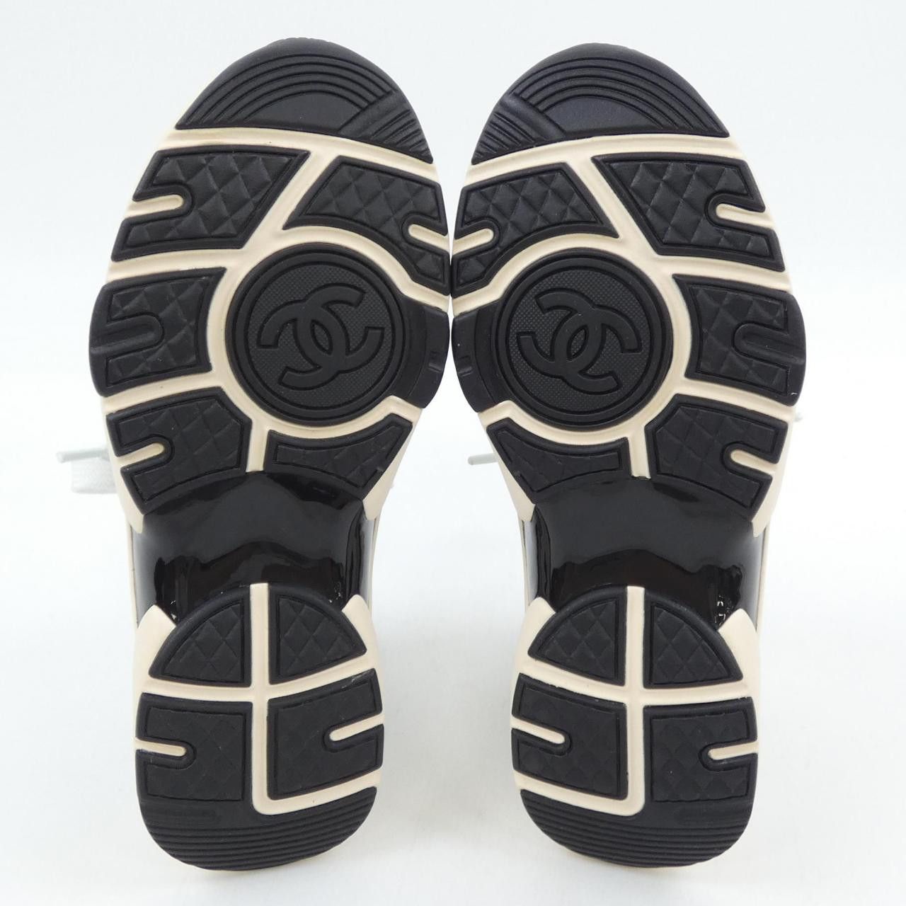 Chanel Chanel Chanel G38750Y55682 Knit & Suede Calfskin Sneakers Suede Shoes G38750Y55682 DUTY FREE for USA Size ONE SIZE - 4 Thumbnail