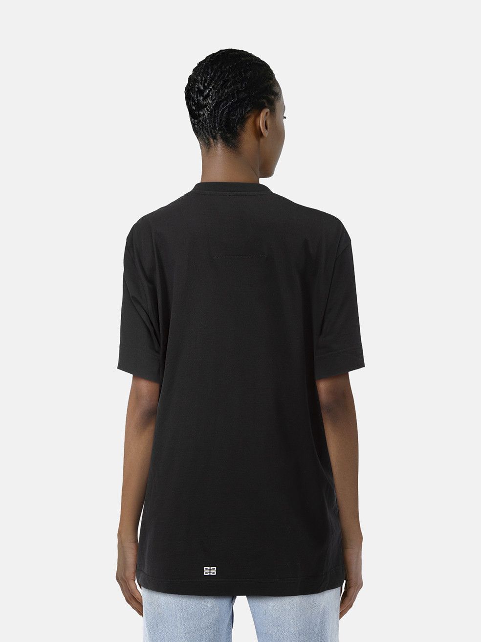 Givenchy Black & Rainbow Embroidered Logo T-Shirt Size XXL / US 16-18 / IT 52-54 - 2 Thumbnail
