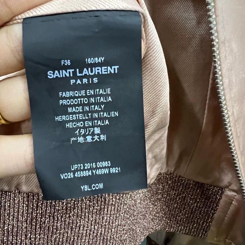 Saint Laurent Paris Saint Laurent Sequin Embroidered Bomber Jacket Size US S / EU 44-46 / 1 - 4 Thumbnail