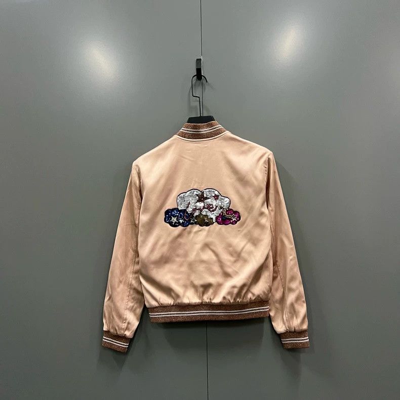 Saint Laurent Paris Saint Laurent Sequin Embroidered Bomber Jacket Size US S / EU 44-46 / 1 - 2 Thumbnail