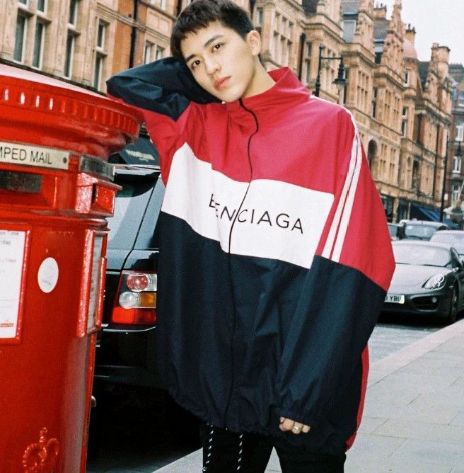 Balenciaga Balenciaga Colorblock Windbreaker Jacket Size US M / EU 48-50 / 2 - 7 Thumbnail