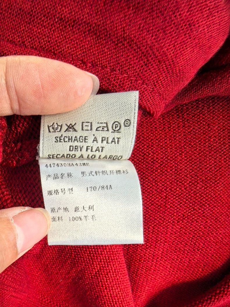 Hermes Hermes Red Wool Knit Cardigan M Size US M / EU 48-50 / 2 - 5 Thumbnail