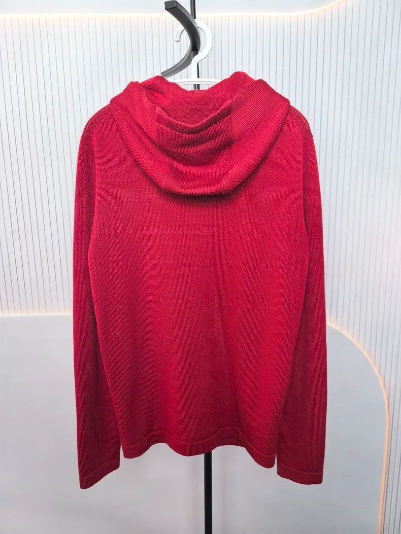Hermes Hermes Red Wool Knit Cardigan M Size US M / EU 48-50 / 2 - 2 Thumbnail
