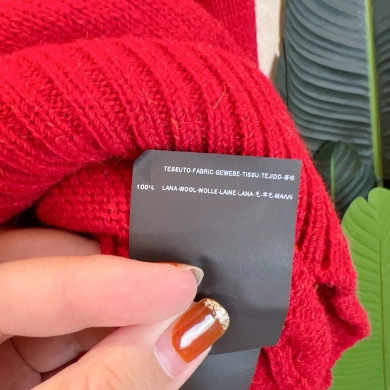 Saint Laurent Paris Saint Laurent Red Crewneck Knit Sweater Size US S / EU 44-46 / 1 - 8 Thumbnail