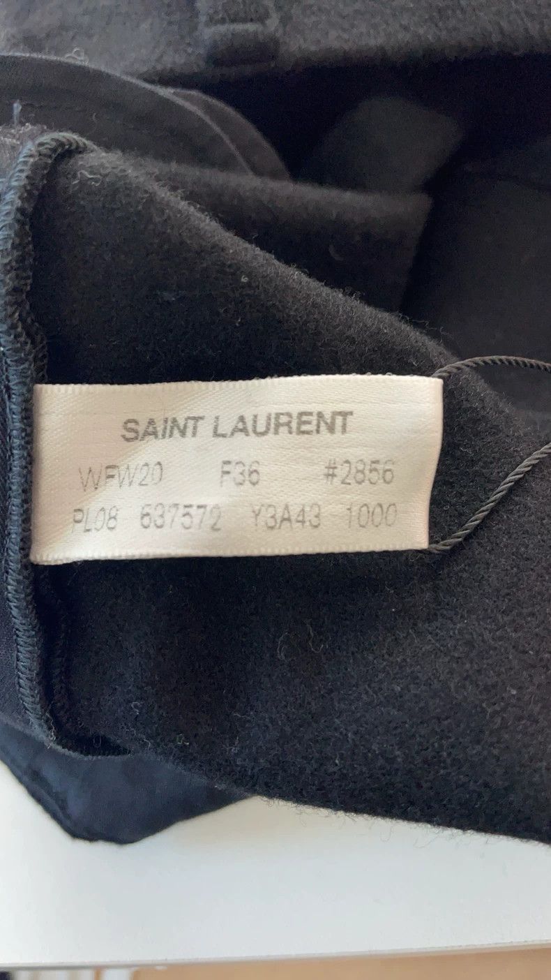 Saint Laurent Paris Saint Laurent Black Wide-Leg Pants 36 Size US 36 / EU 52 - 4 Thumbnail