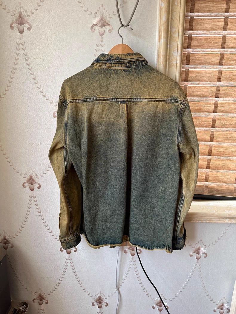 Yohji Yamamoto Y/Project Washed Yellow Denim Jacket Size US XS / EU 42 / 0 - 3 Thumbnail