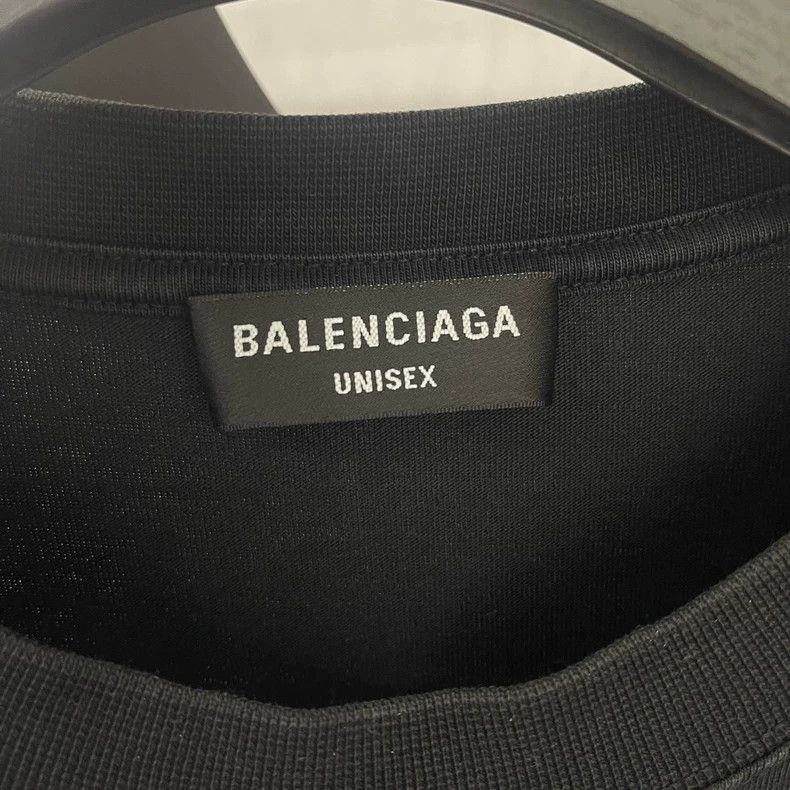 Balenciaga Balenciaga Wheat Logo Embroidered T-shirt Size US L / EU 52-54 / 3 - 3 Thumbnail