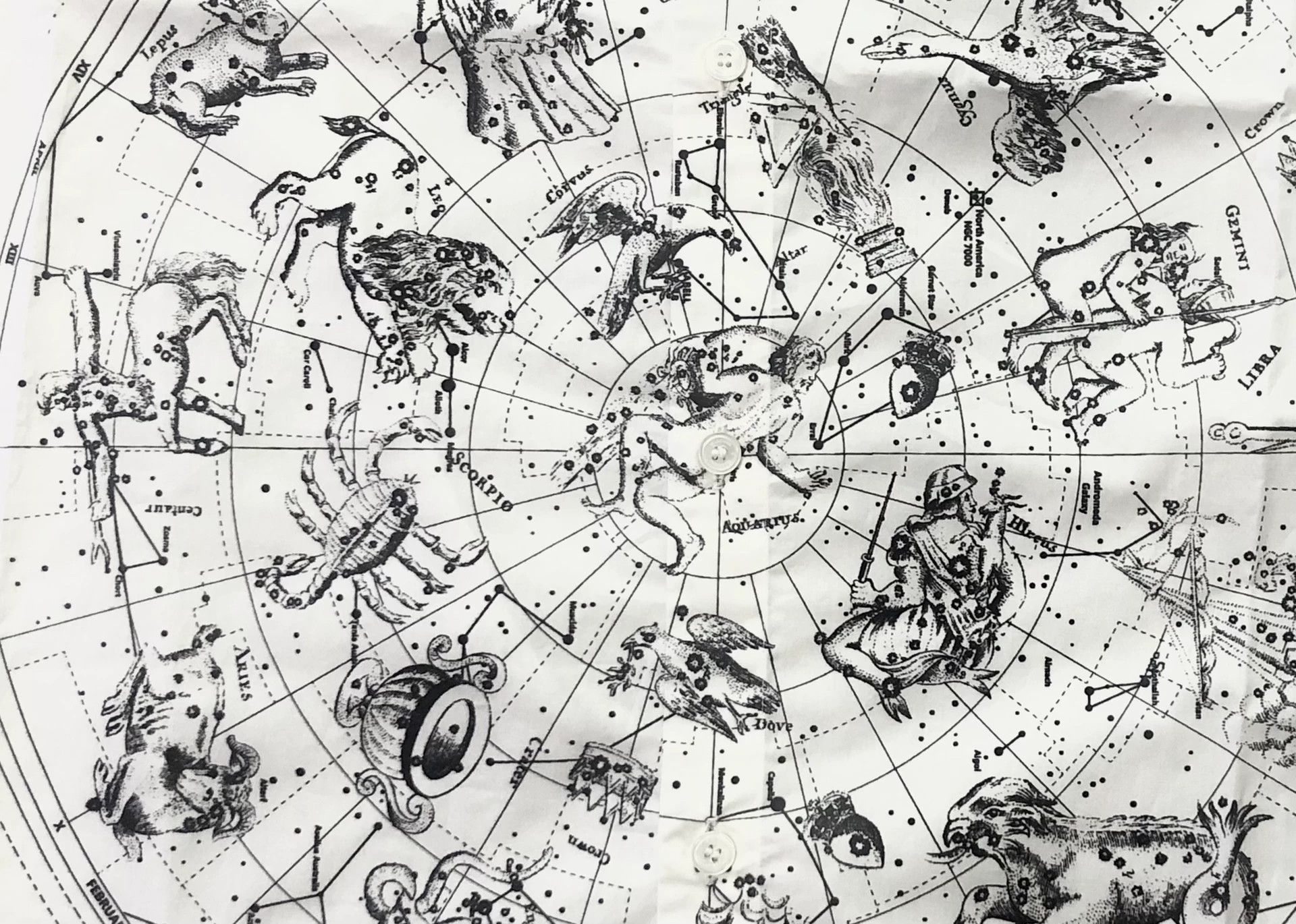 Valentino Valentino Constellation Print Shirt Size US XL / EU 56 / 4 - 2 Thumbnail