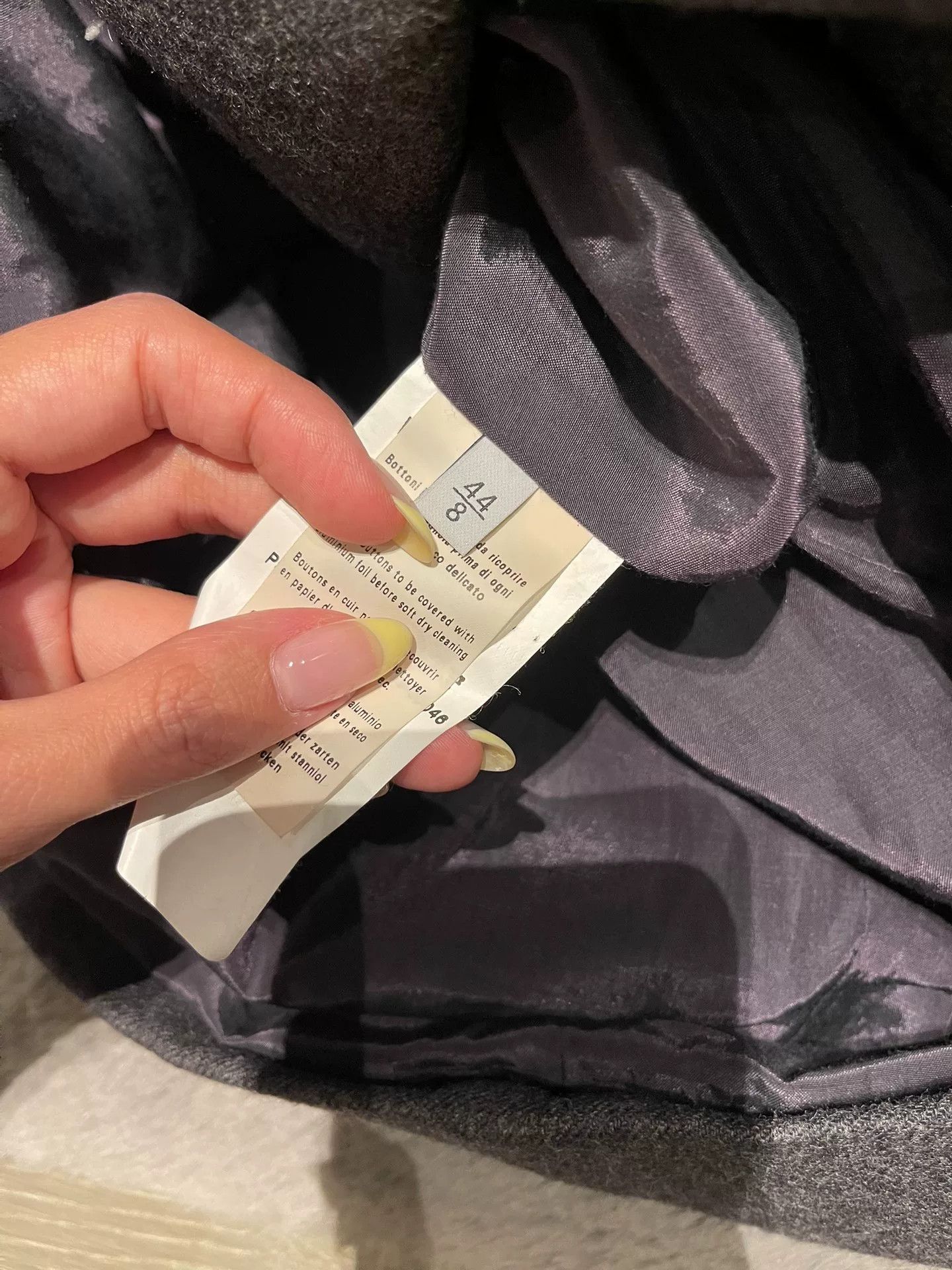 Valentino Valentino Gray Wool Coat Size 8 Size US XS / EU 42 / 0 - 6 Thumbnail