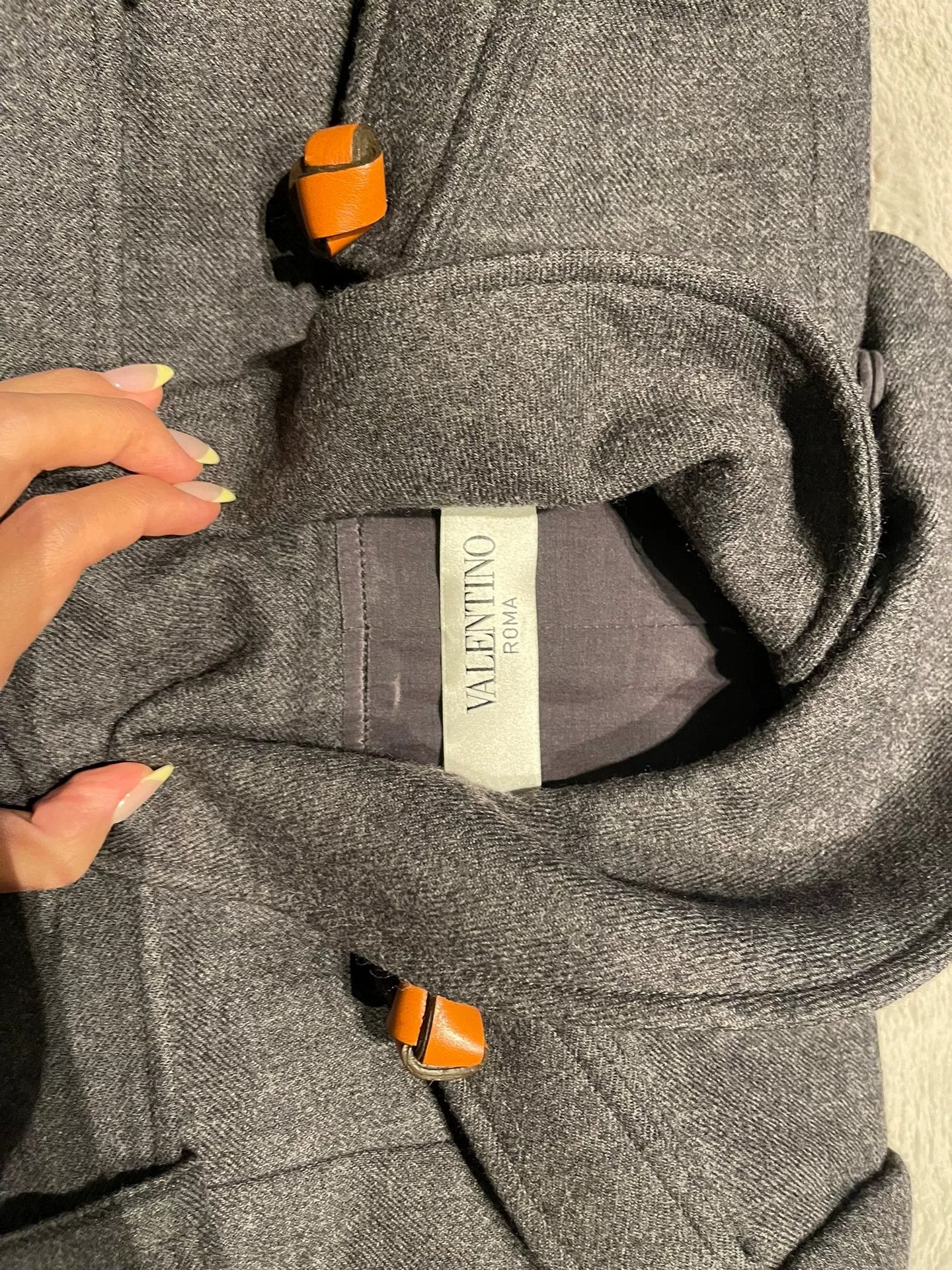 Valentino Valentino Gray Wool Blend Coat Size 8 Size US S / EU 44-46 / 1 - 7 Thumbnail