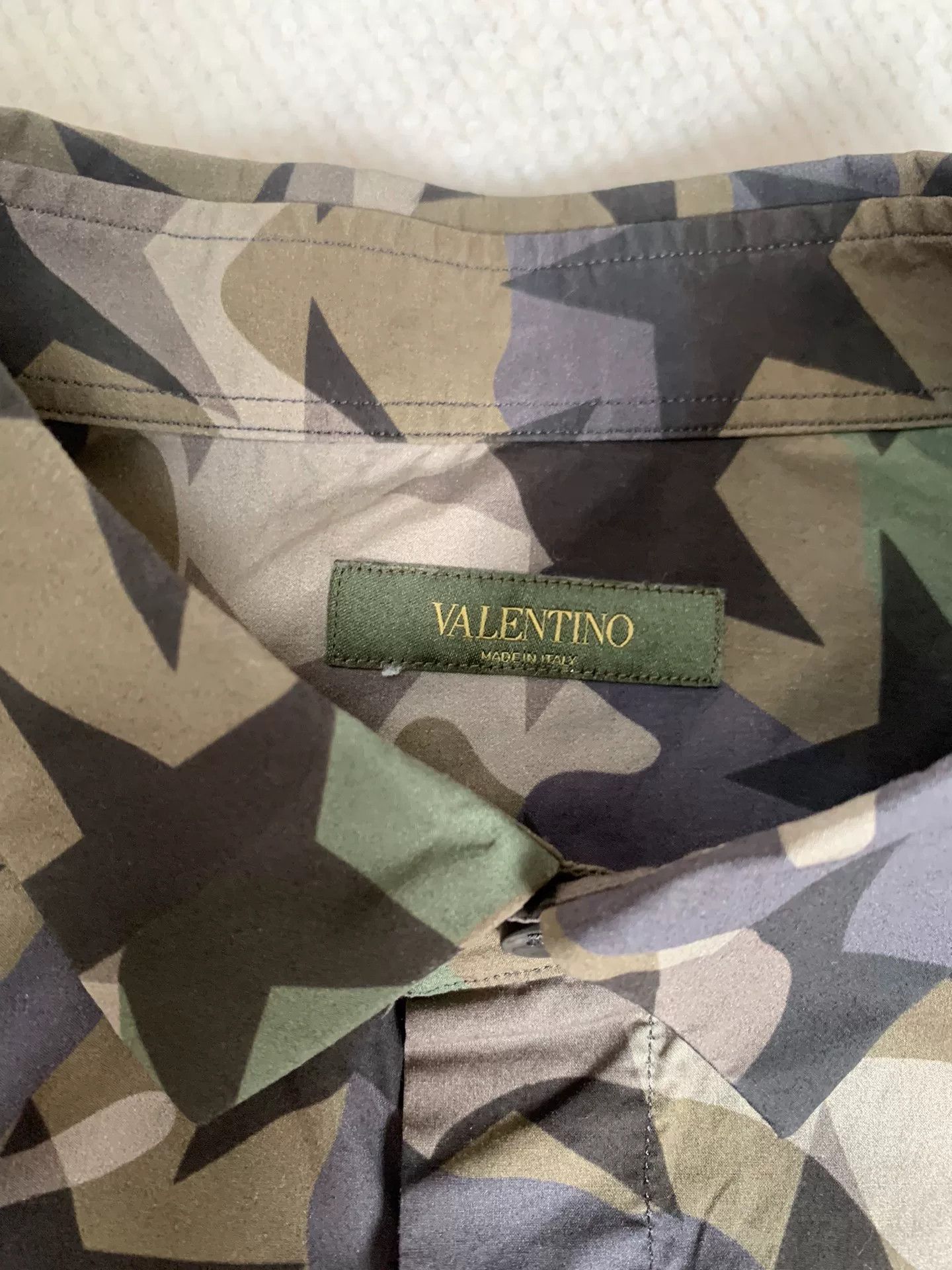 Valentino Valentino Star Camo Button Up Shirt Size US L / EU 52-54 / 3 - 2 Thumbnail