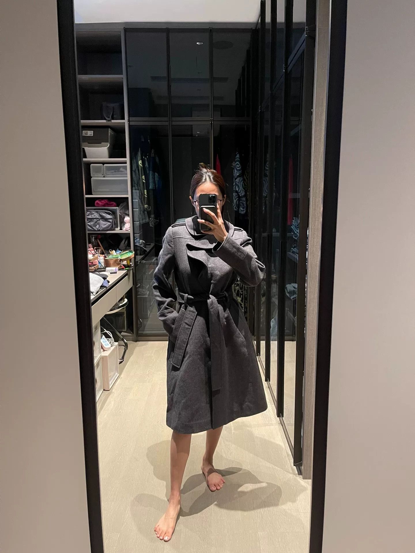 Valentino Valentino Gray Wool Coat Size 8 Size US M / EU 48-50 / 2 - 2 Thumbnail