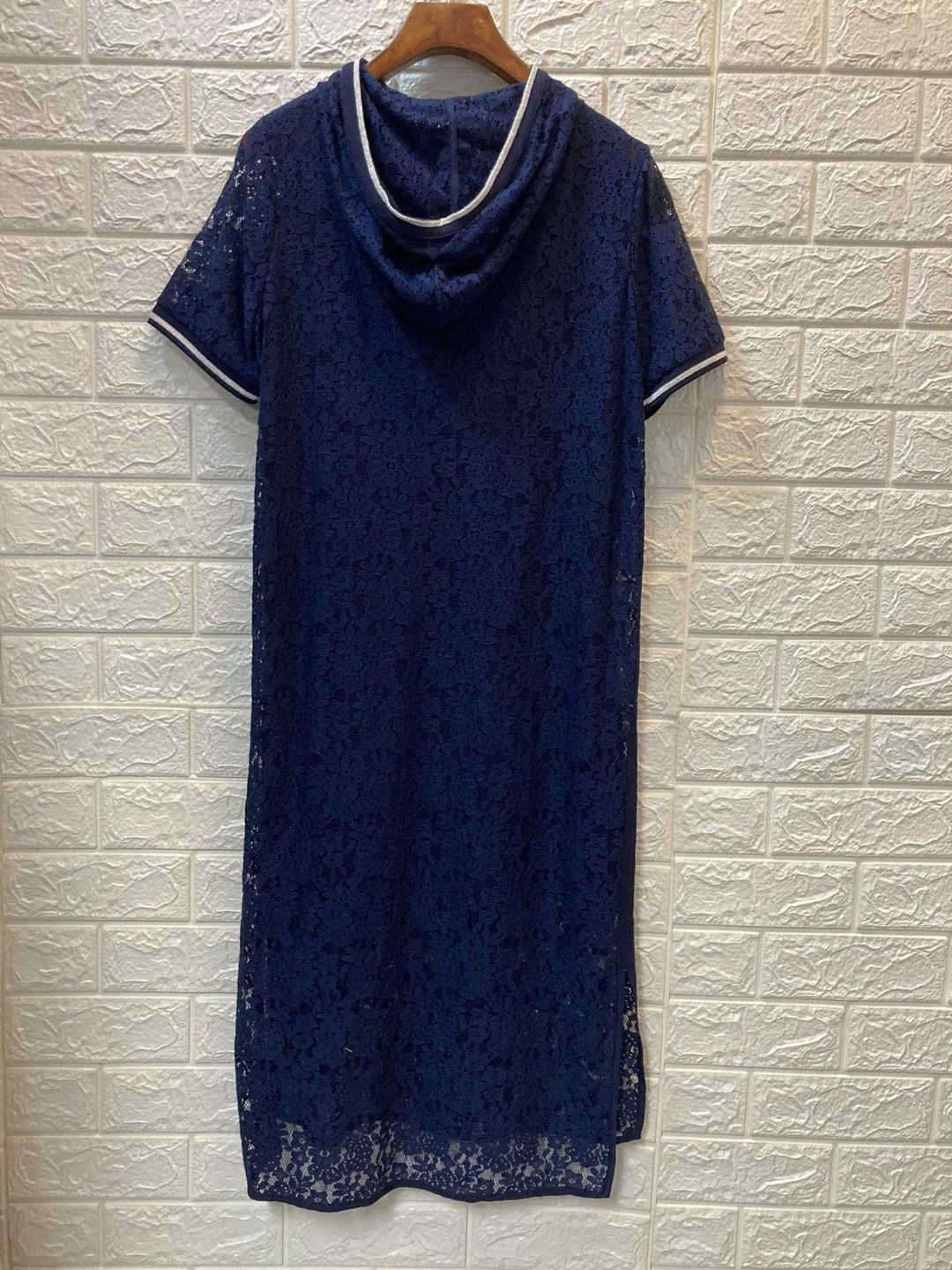 chinese dress ladies Valentino Lace Slip Dress in Dusty Blue