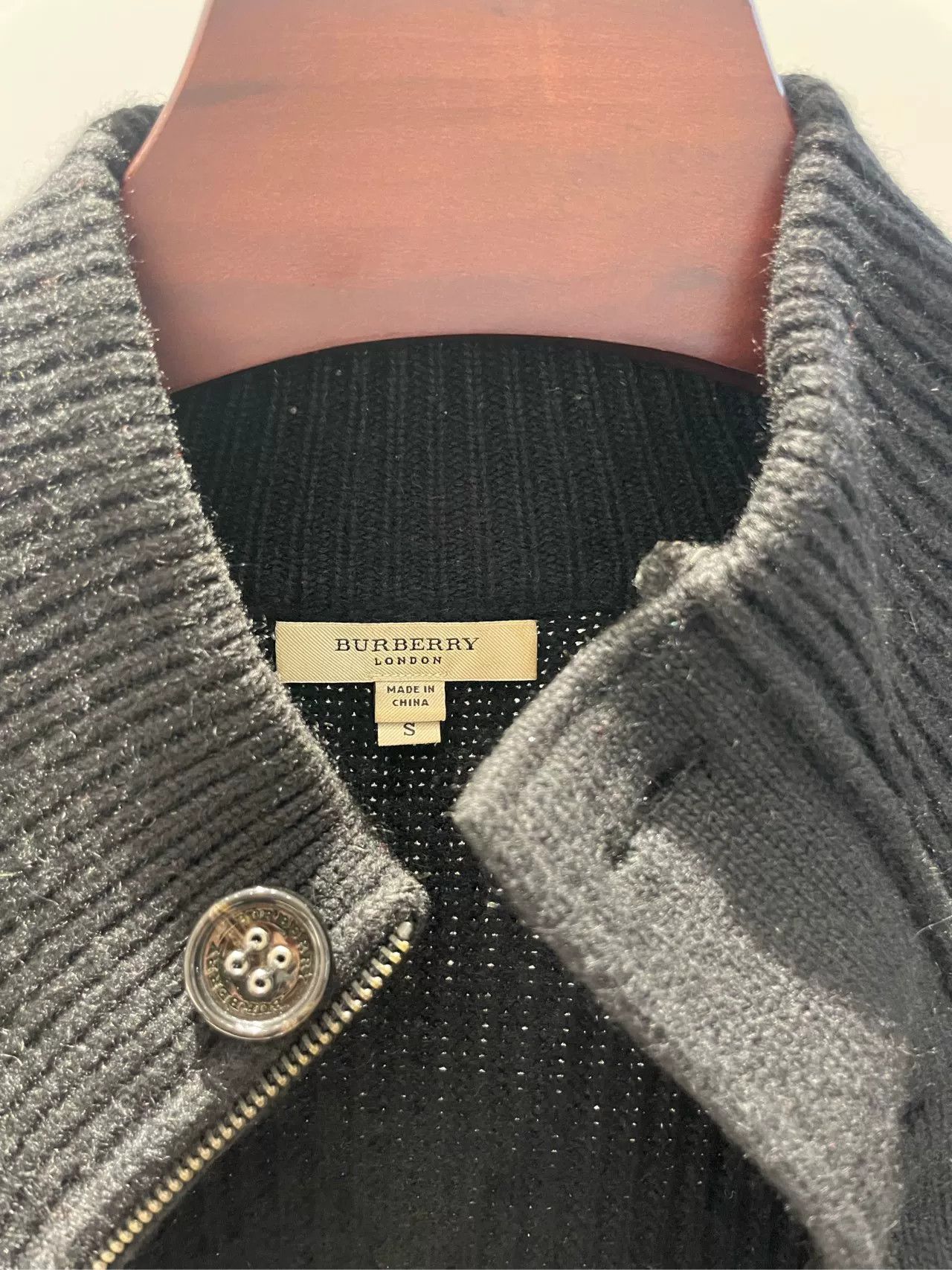 Burberry Burberry Black Cashmere Knit Coat S Size US S / EU 44-46 / 1 - 2 Thumbnail