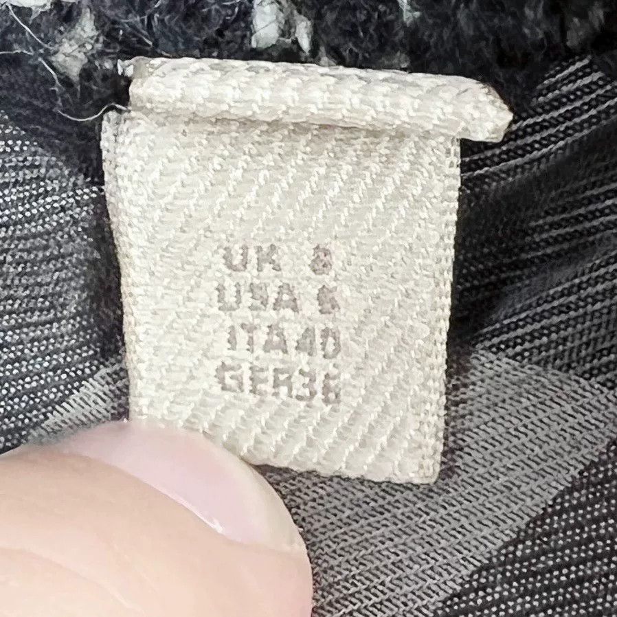 Burberry Burberry Black White Tweed Coat Size US XXS / EU 40 - 4 Thumbnail