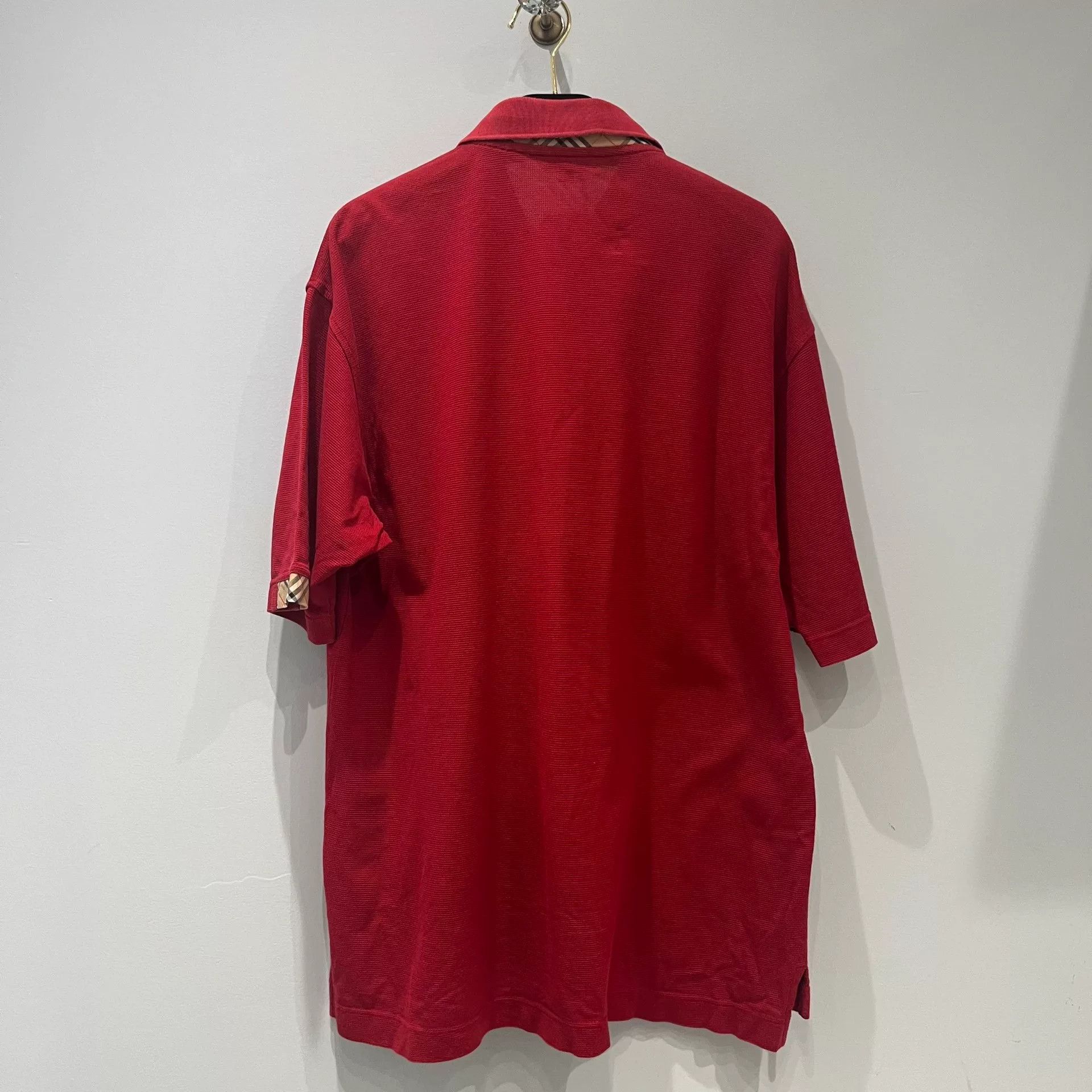 Burberry Burberry Red Golf Polo Shirt L Size US L / EU 52-54 / 3 - 6 Thumbnail