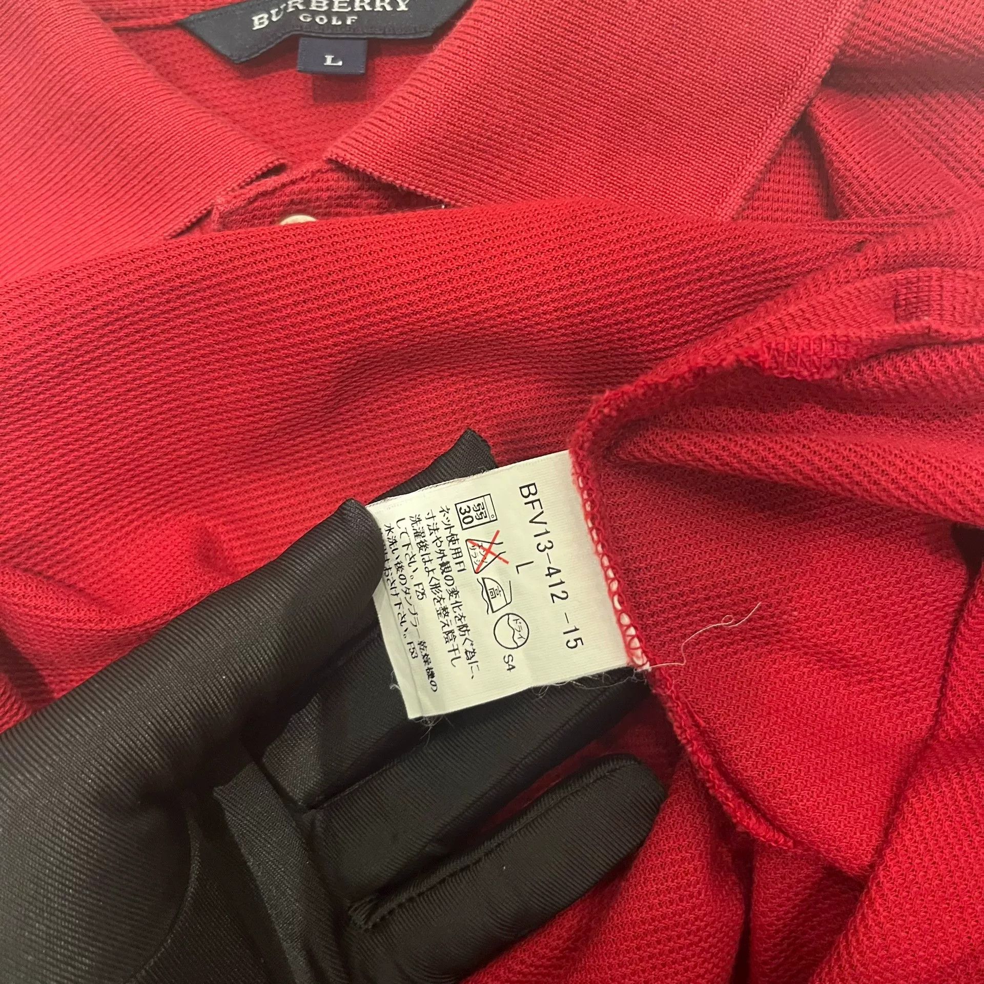 Burberry Burberry Red Golf Polo Shirt L Size US L / EU 52-54 / 3 - 7 Thumbnail