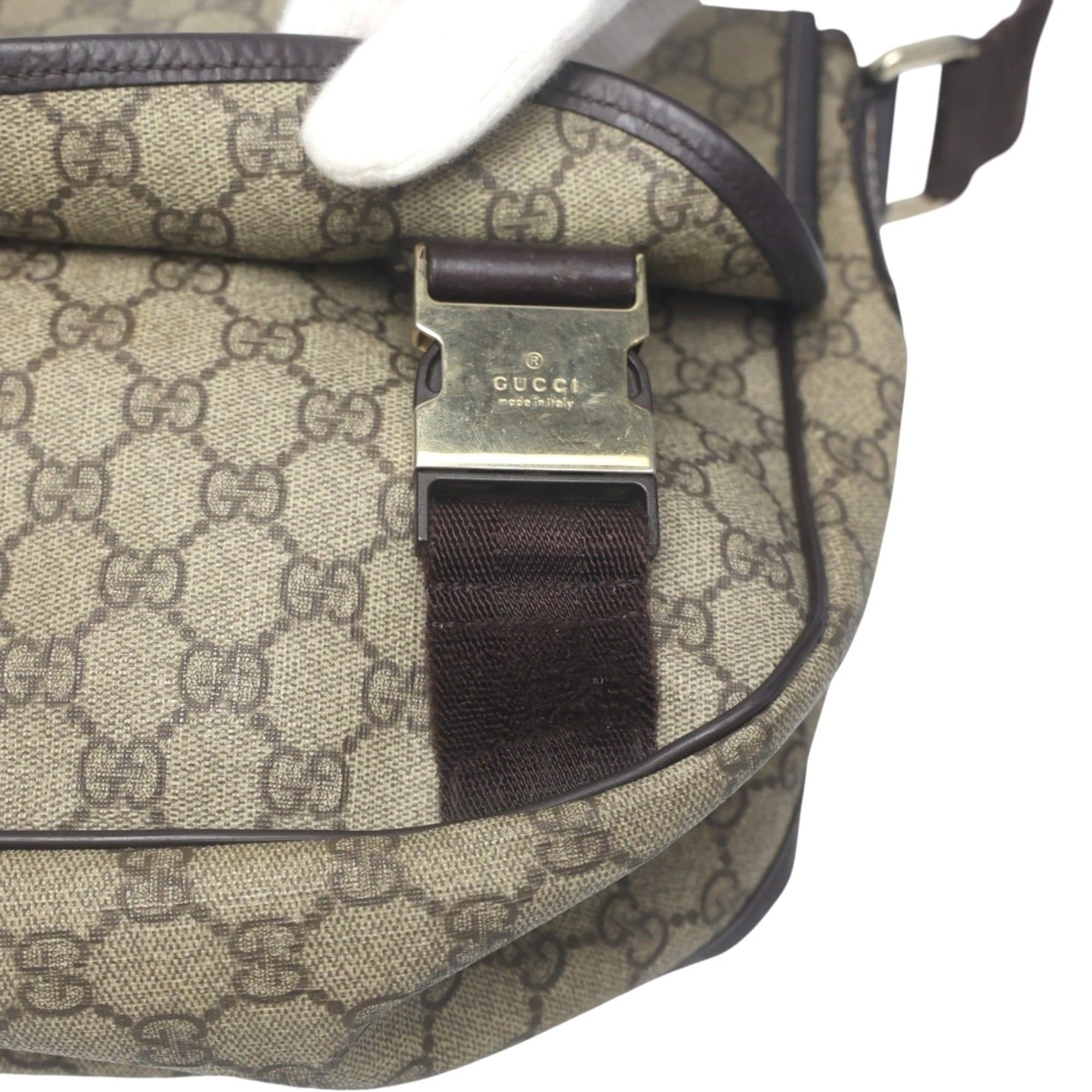 Gucci Gucci GG Plus/GG Supreme Shoulder Bag 201732 Brown Size ONE SIZE - 13 Thumbnail