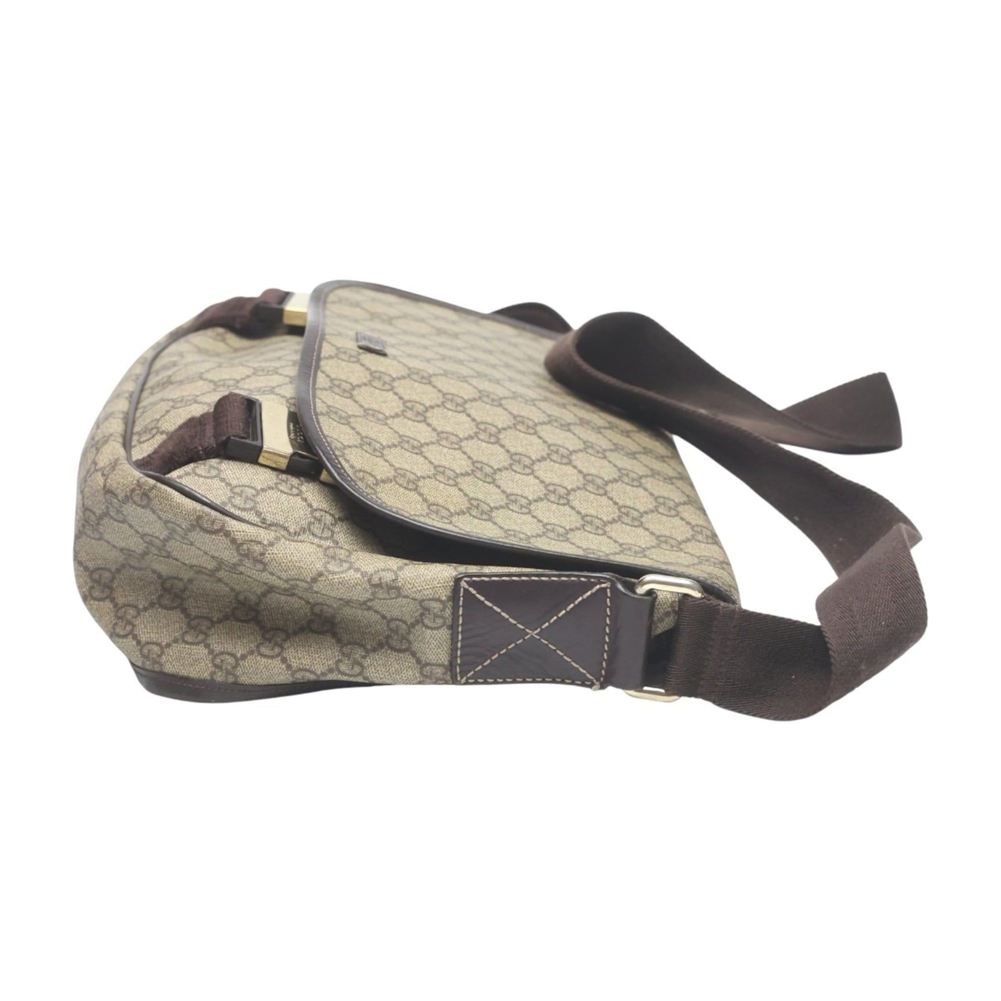 Gucci Gucci GG Plus/GG Supreme Shoulder Bag 201732 Brown Size ONE SIZE - 4 Thumbnail