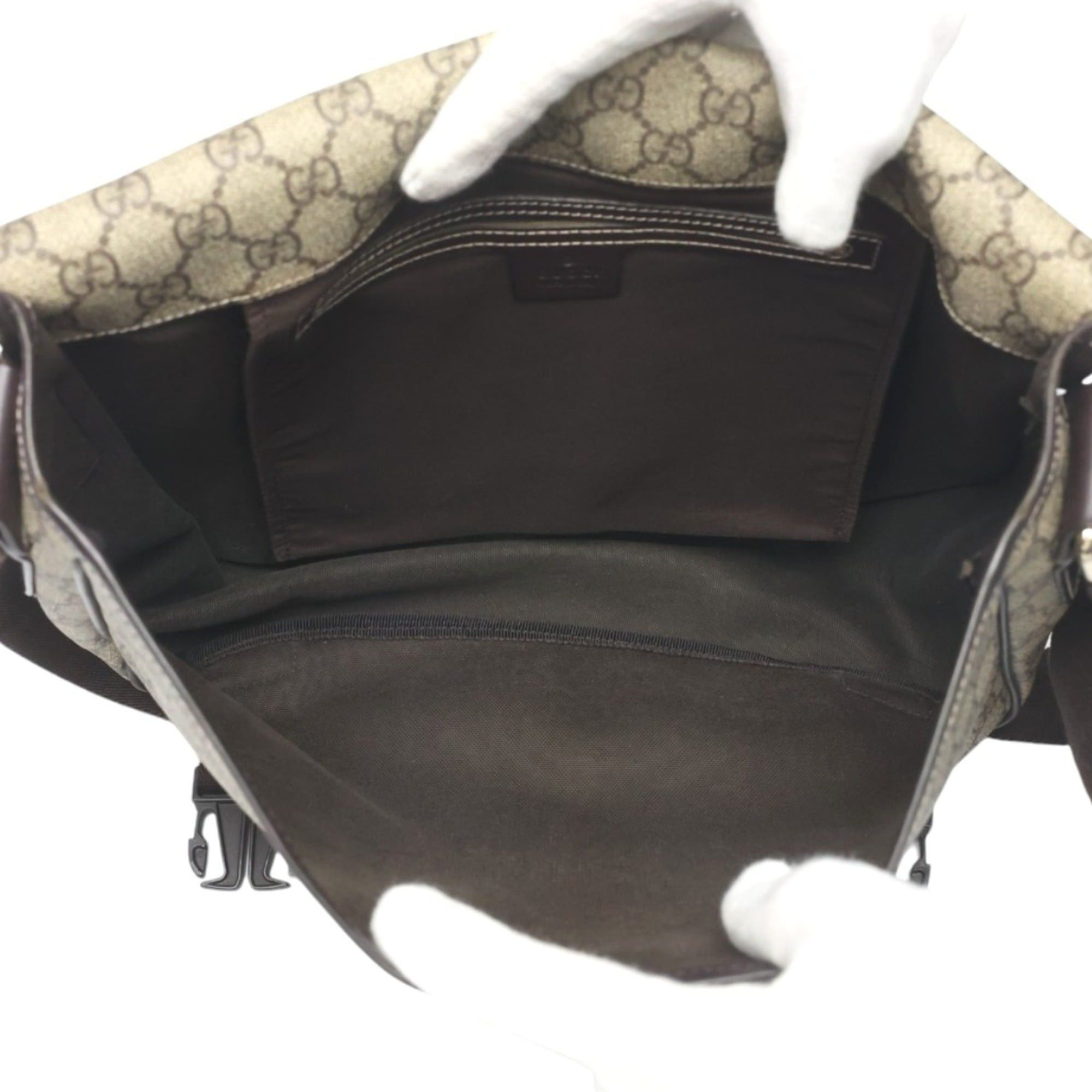 Gucci Gucci GG Plus/GG Supreme Shoulder Bag 201732 Brown Size ONE SIZE - 17 Thumbnail