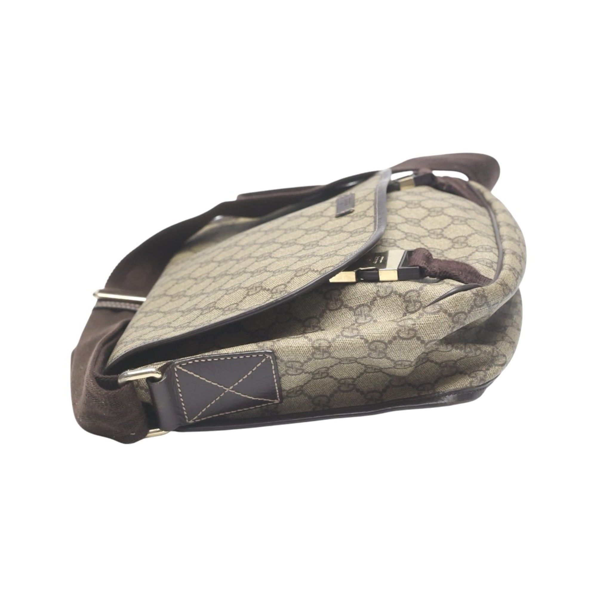 Gucci Gucci GG Plus/GG Supreme Shoulder Bag 201732 Brown Size ONE SIZE - 3 Thumbnail