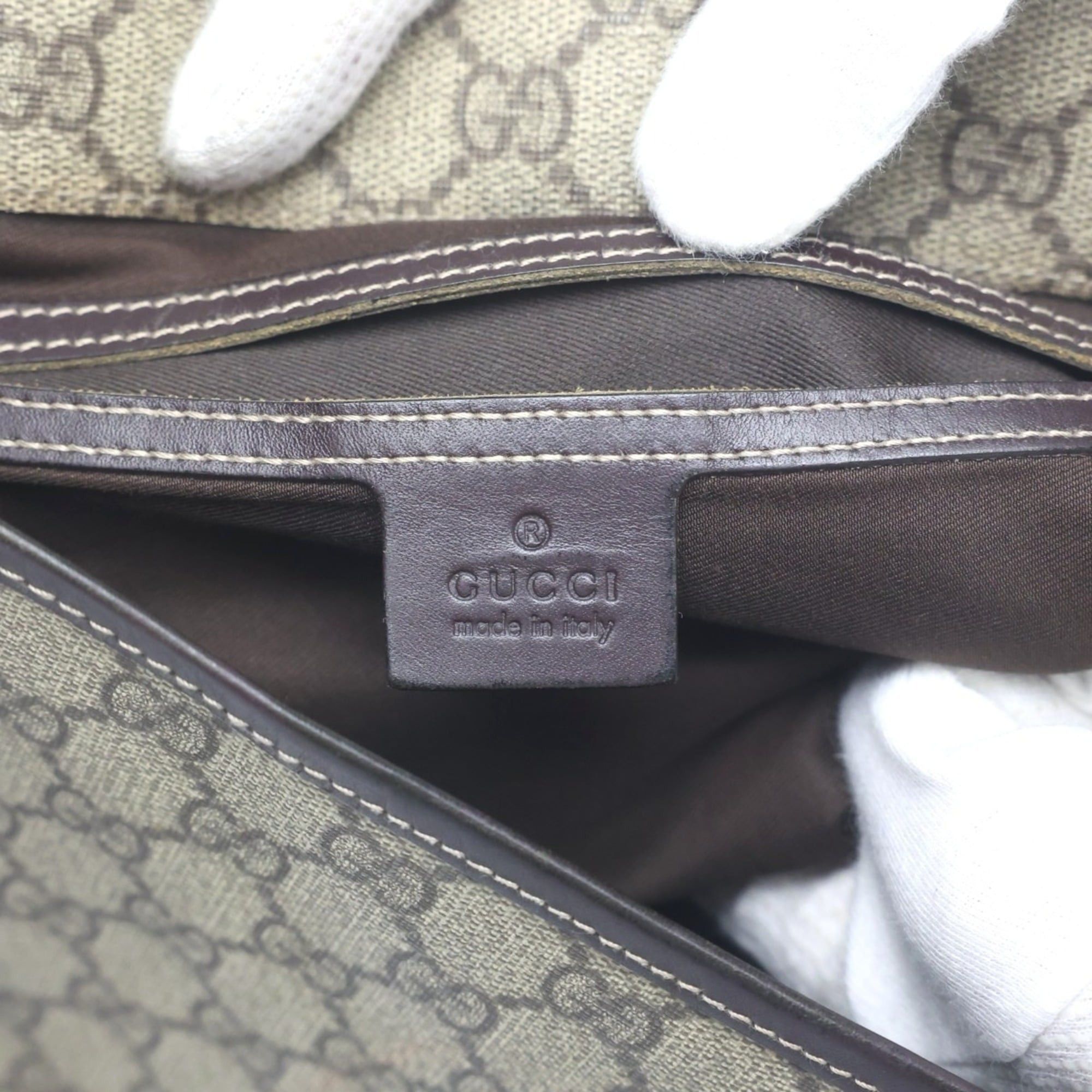 Gucci Gucci GG Plus/GG Supreme Shoulder Bag 201732 Brown Size ONE SIZE - 21 Thumbnail
