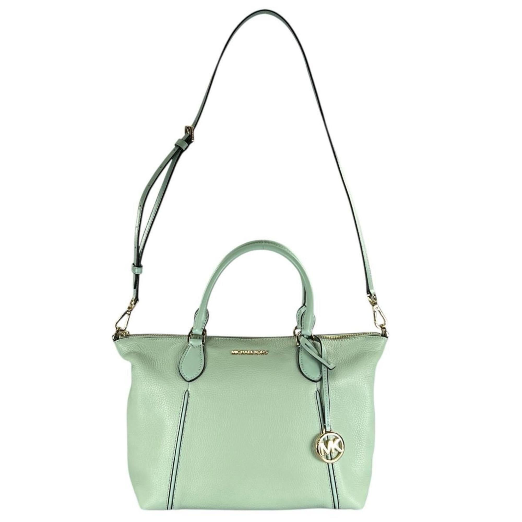 Michael Kors Michael Kors 2-Way Handbag/Satchel/Shoulder Bag 35S0GYZS3L Light Green Size ONE SIZE - 4 Thumbnail