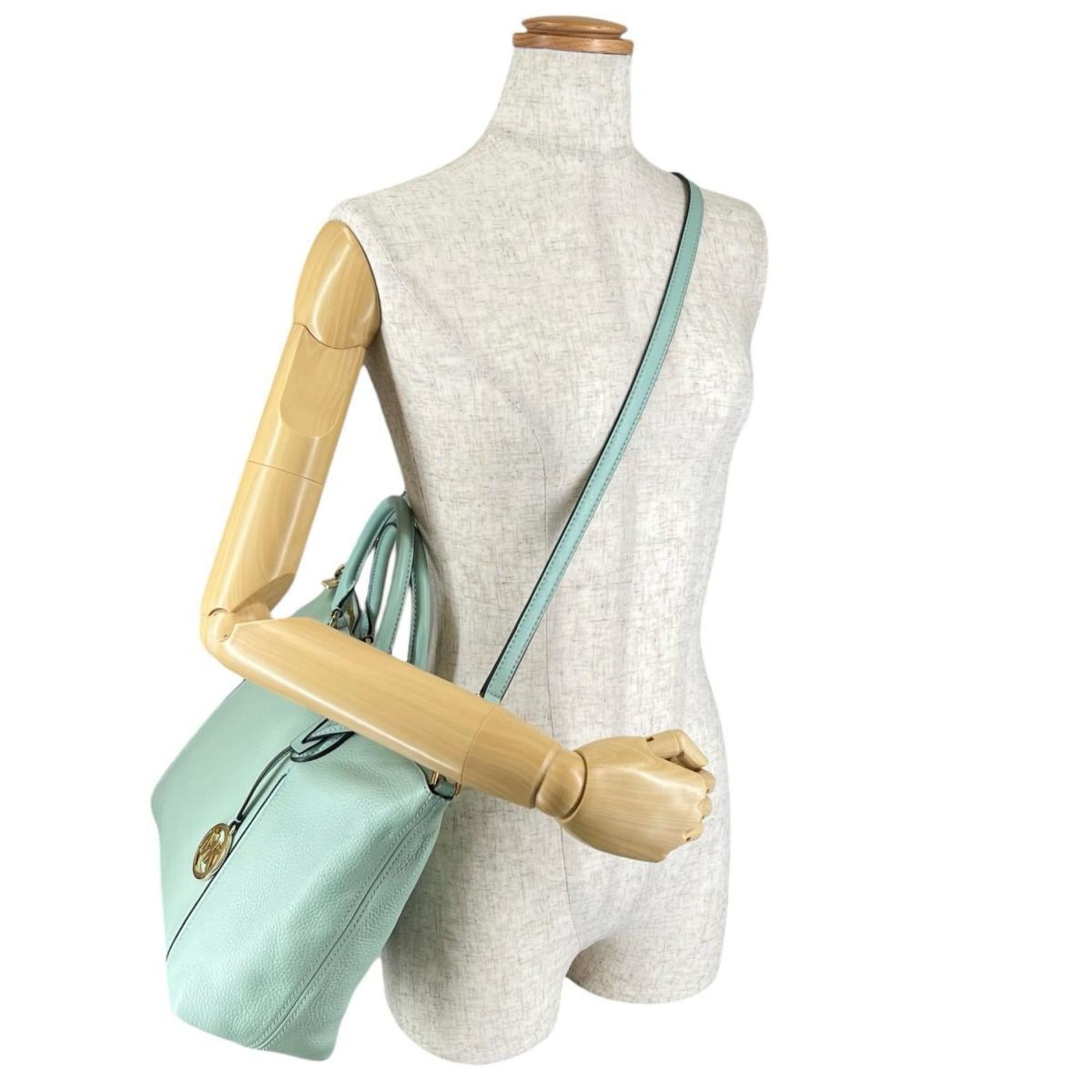 Michael Kors Michael Kors 2-Way Handbag/Satchel/Shoulder Bag 35S0GYZS3L Light Green Size ONE SIZE - 19 Thumbnail