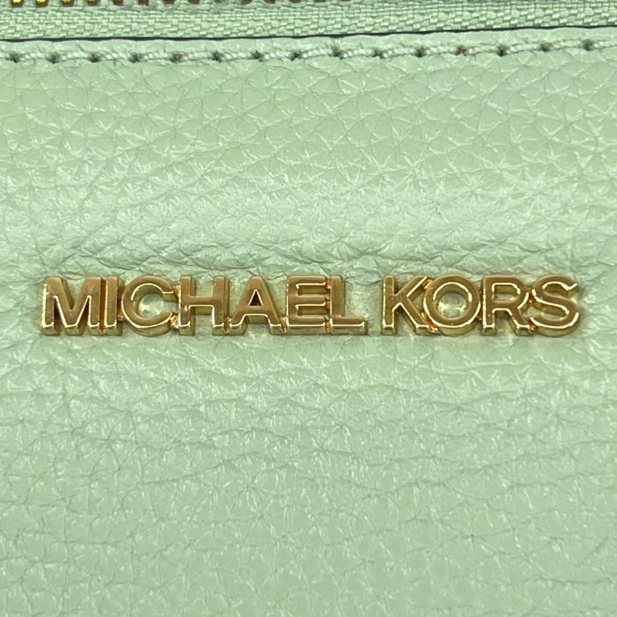 Michael Kors Michael Kors 2-Way Handbag/Satchel/Shoulder Bag 35S0GYZS3L Light Green Size ONE SIZE - 15 Thumbnail