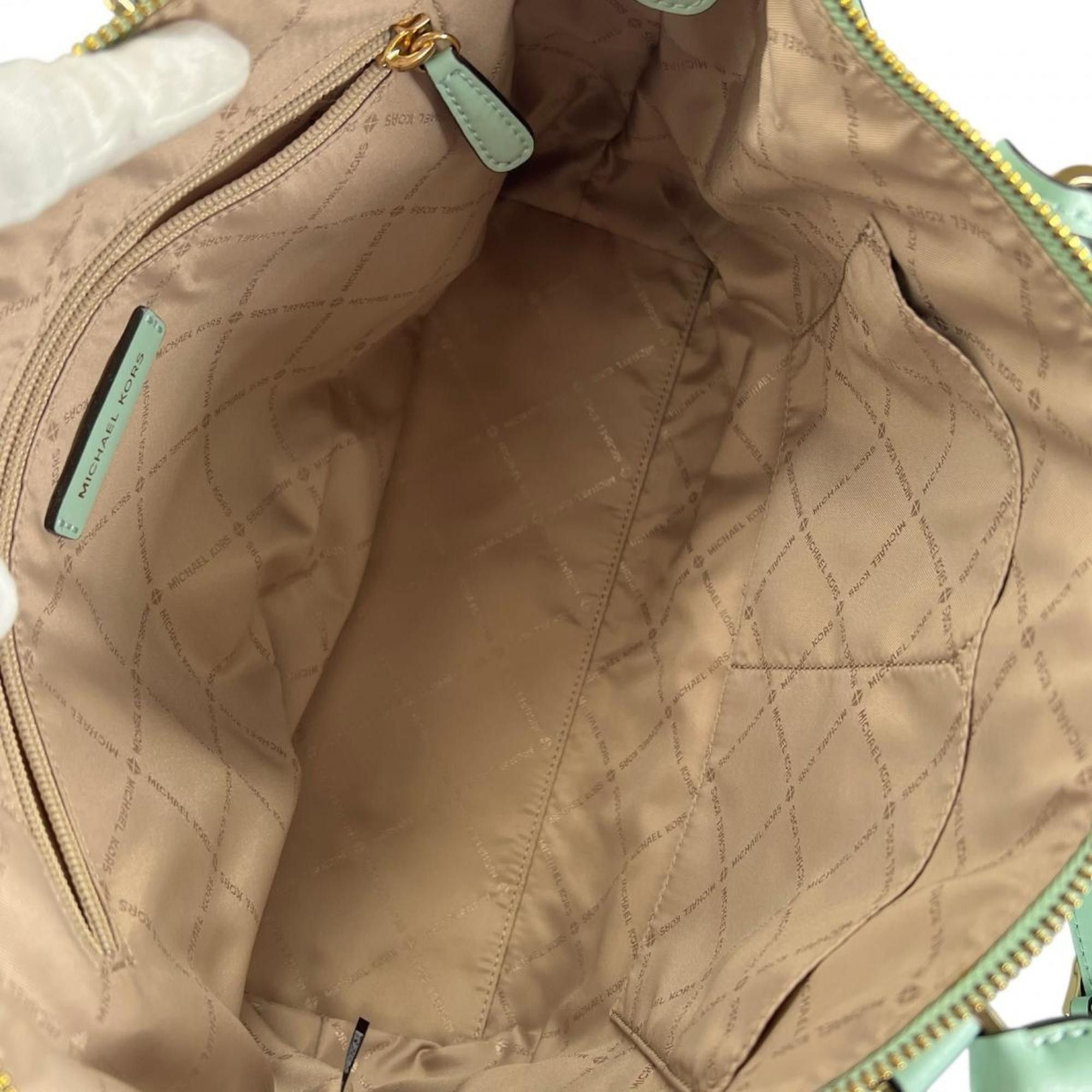 Michael Kors Michael Kors 2-Way Handbag/Satchel/Shoulder Bag 35S0GYZS3L Light Green Size ONE SIZE - 12 Thumbnail