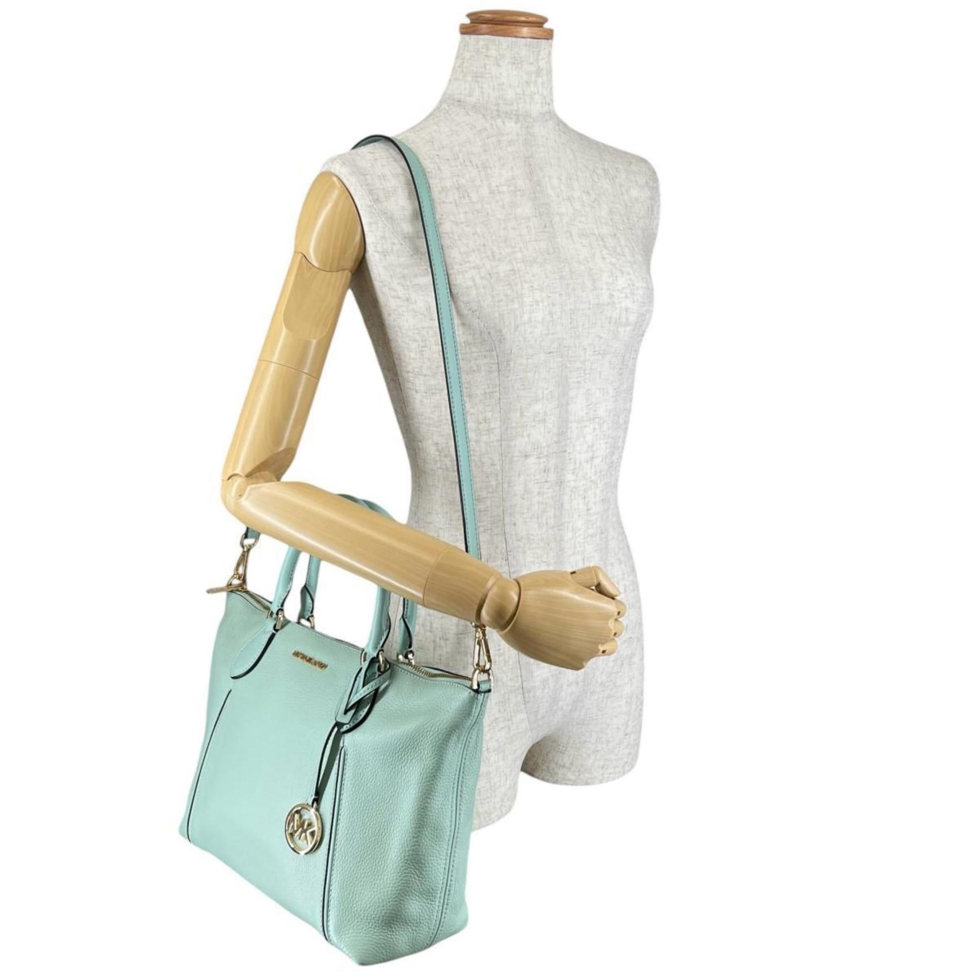Michael Kors Michael Kors 2-Way Handbag/Satchel/Shoulder Bag 35S0GYZS3L Light Green Size ONE SIZE - 18 Thumbnail