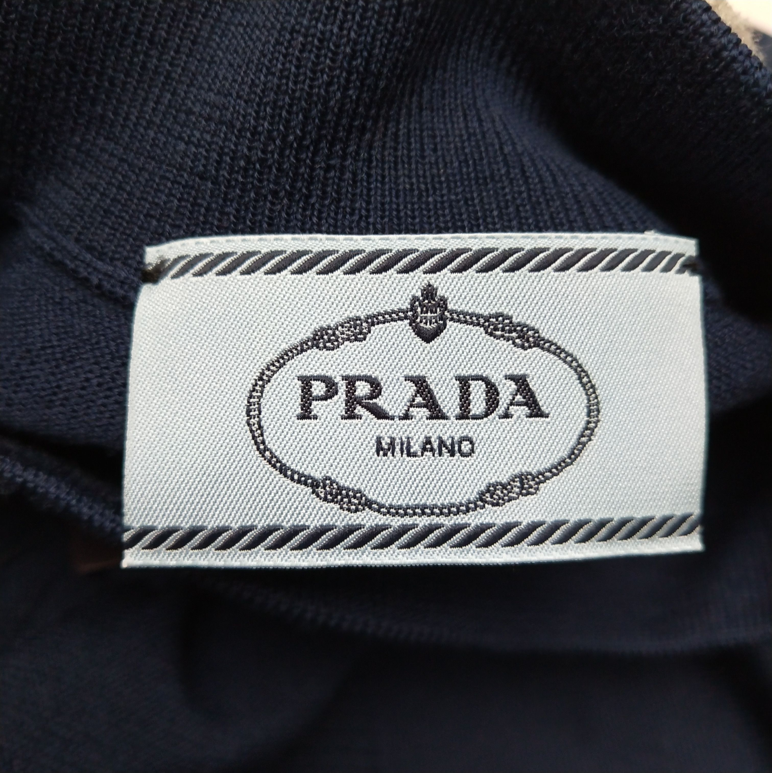 Prada Prada Color Block Short Sleeve Knit Top 0089 Size L / US 10 / IT 46 - 4 Thumbnail