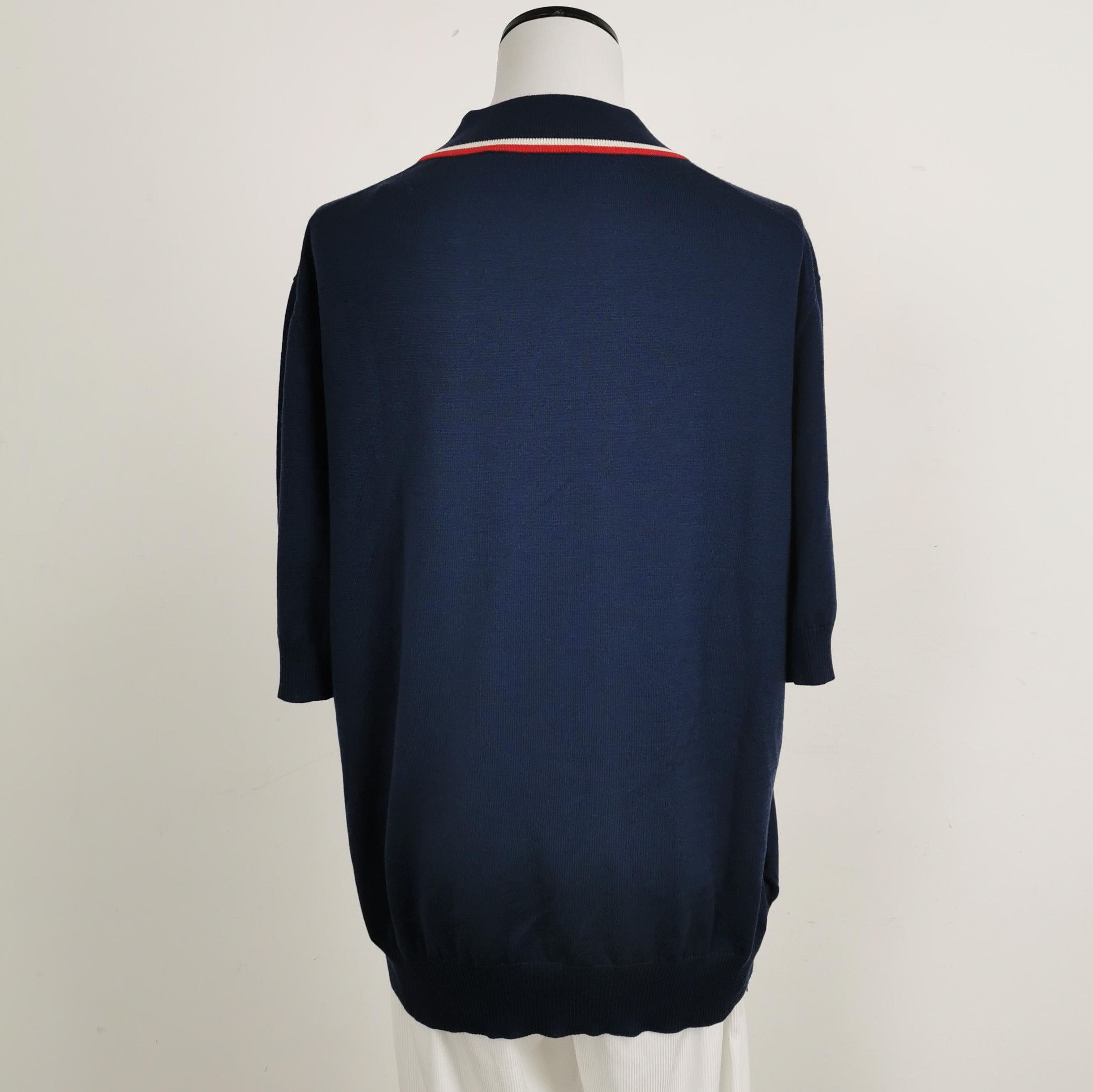 Prada Prada Color Block Short Sleeve Knit Top 0089 Size L / US 10 / IT 46 - 2 Thumbnail