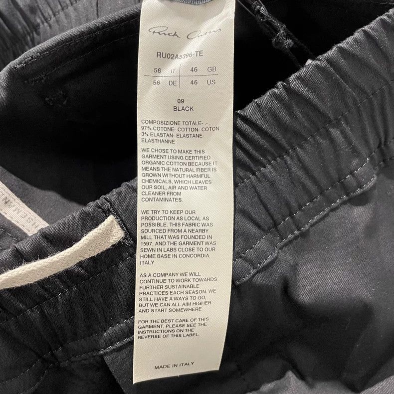 Rick Owens Rick Owens Men's Black Cargo Pants Size US 31 - 6 Thumbnail