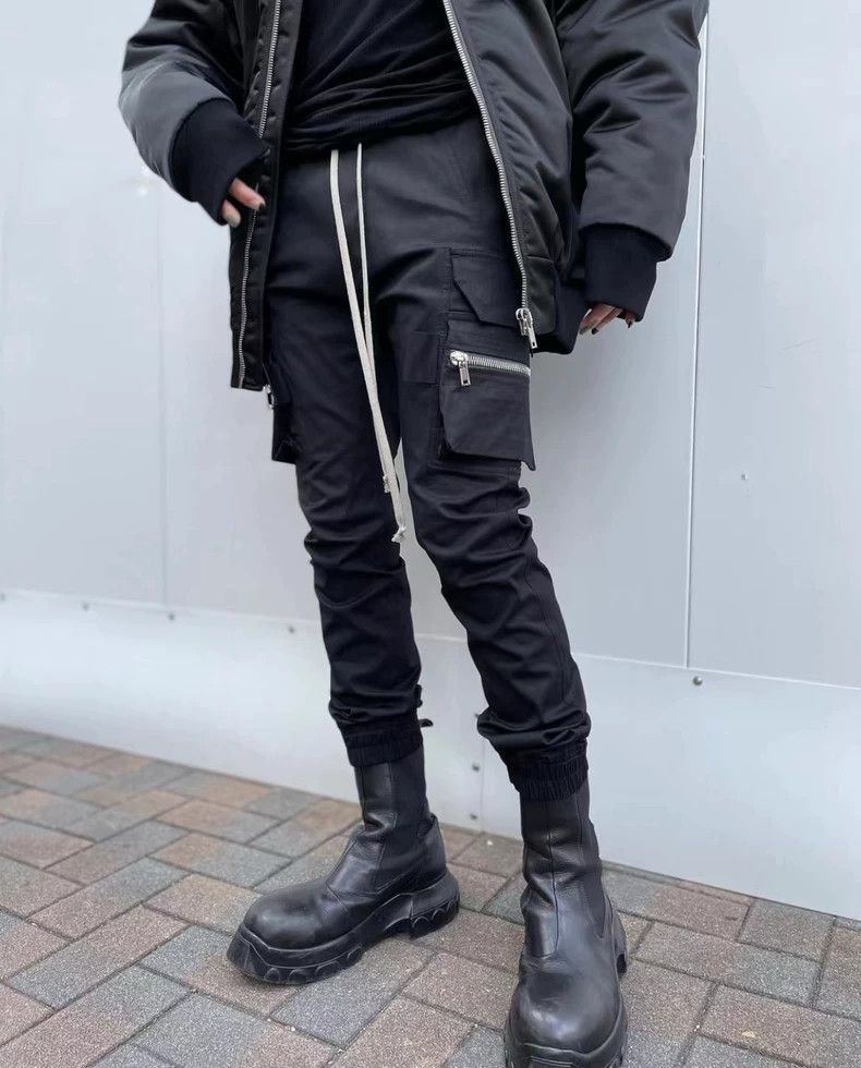 Rick Owens Rick Owens Men's Black Cargo Pants Size US 31 - 7 Thumbnail