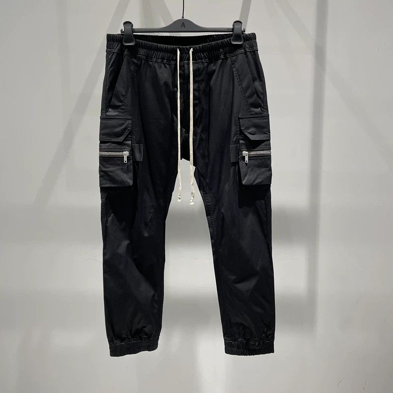 Rick Owens Rick Owens Men's Black Cargo Pants Size US 31 - 3 Thumbnail