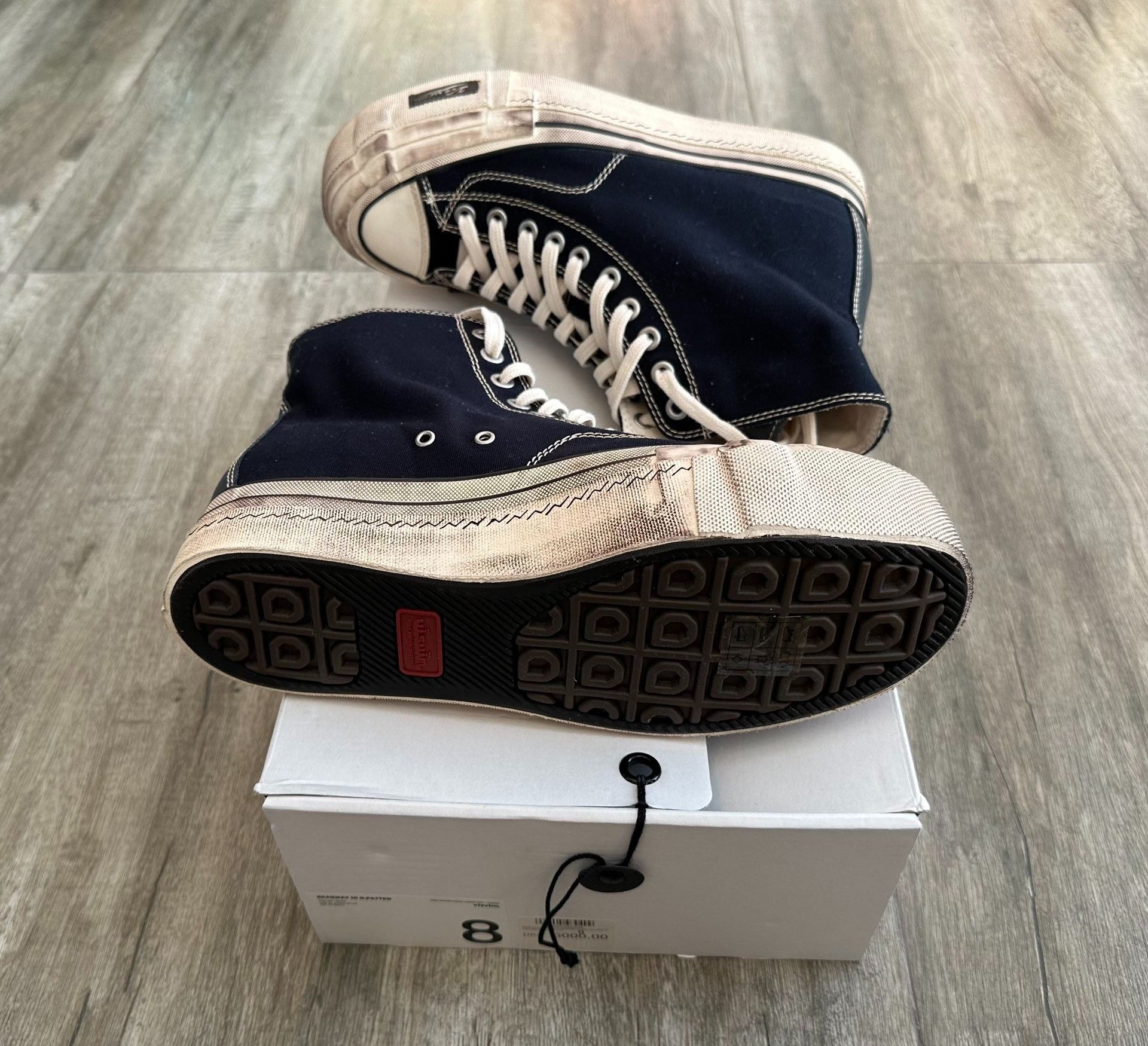 Visvim visvim skagway hi g.patten navy canvas shoes Size US 8 / EU 41 - 5 Thumbnail