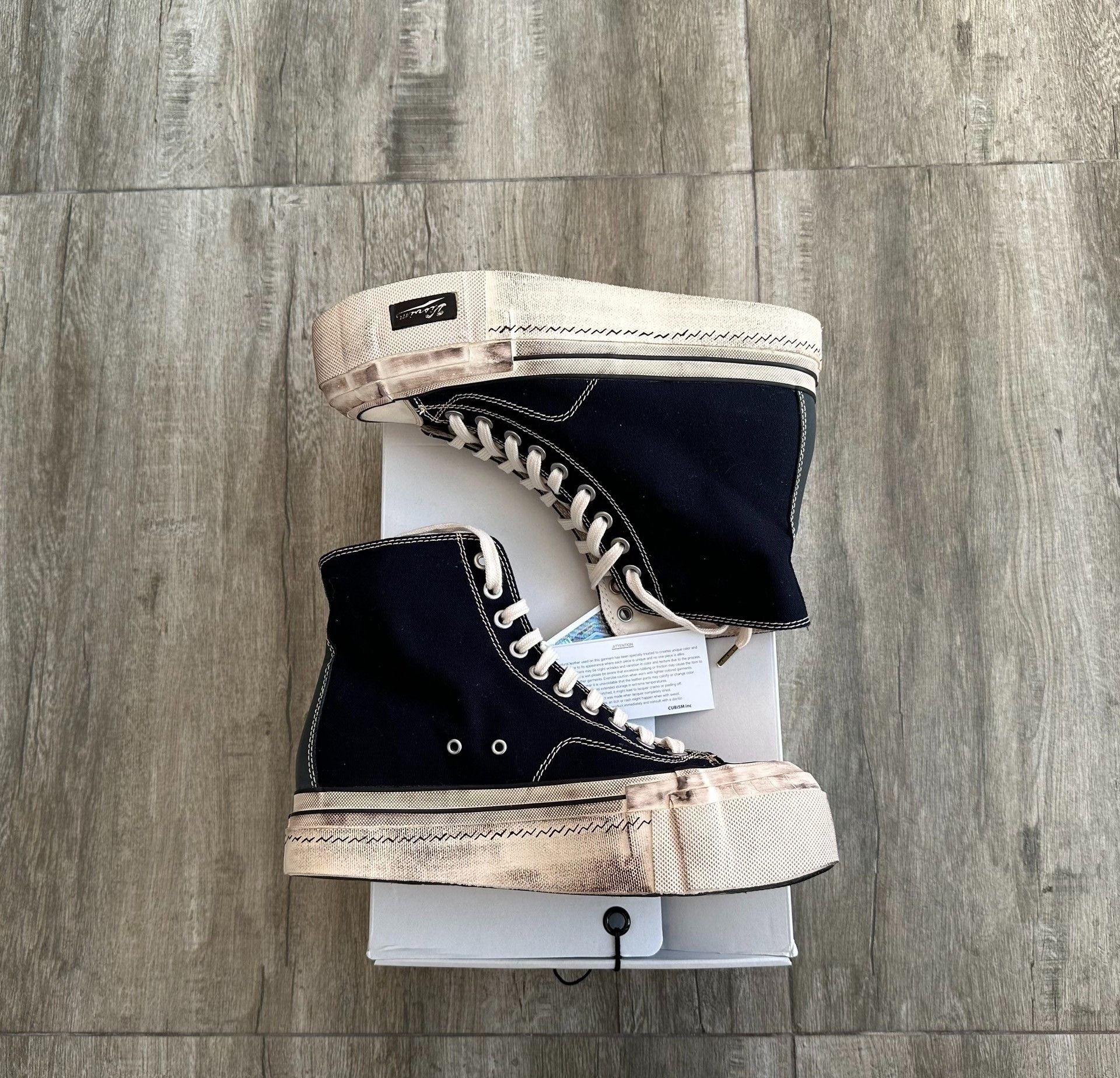Visvim visvim skagway hi g.patten navy canvas shoes Size US 8 / EU 41 - 4 Thumbnail