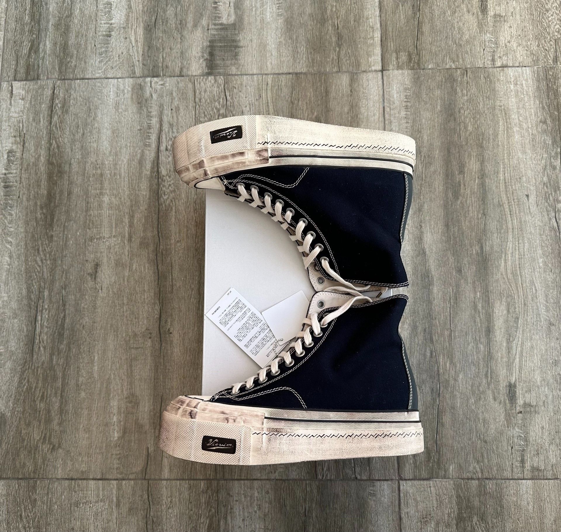 Visvim visvim skagway hi g.patten navy canvas shoes Size US 8 / EU 41 - 3 Thumbnail