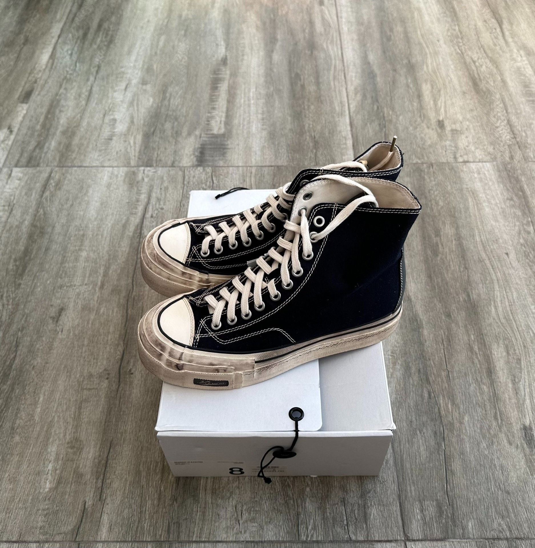 Visvim visvim skagway hi g.patten navy canvas shoes Size US 8 / EU 41 - 2 Thumbnail