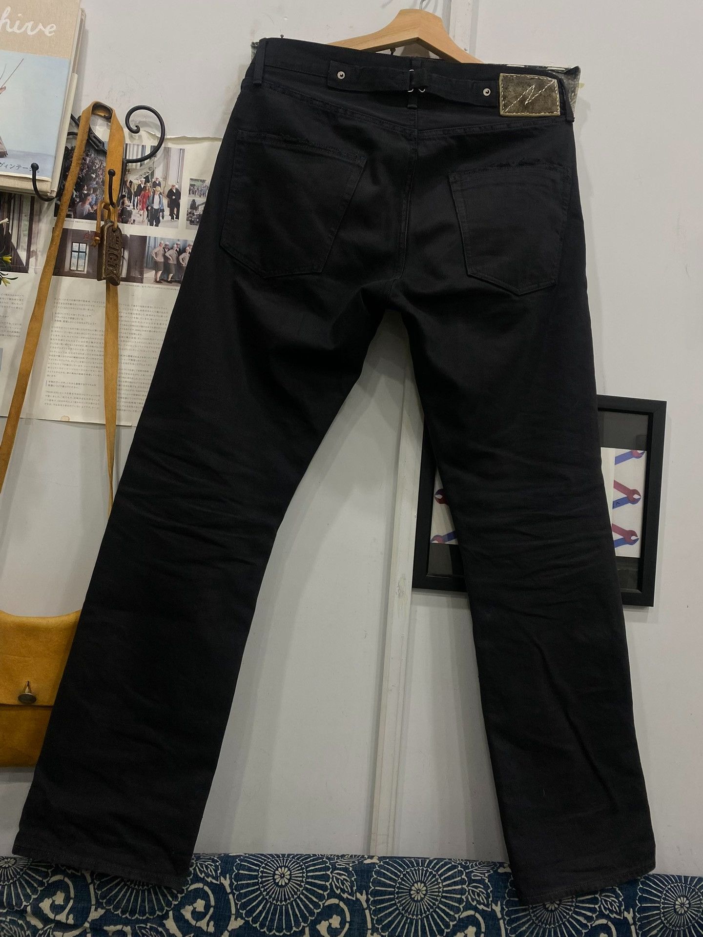 Visvim black distressed visvim denim pants W32 L30 Size US 32 / EU 48 - 2 Thumbnail