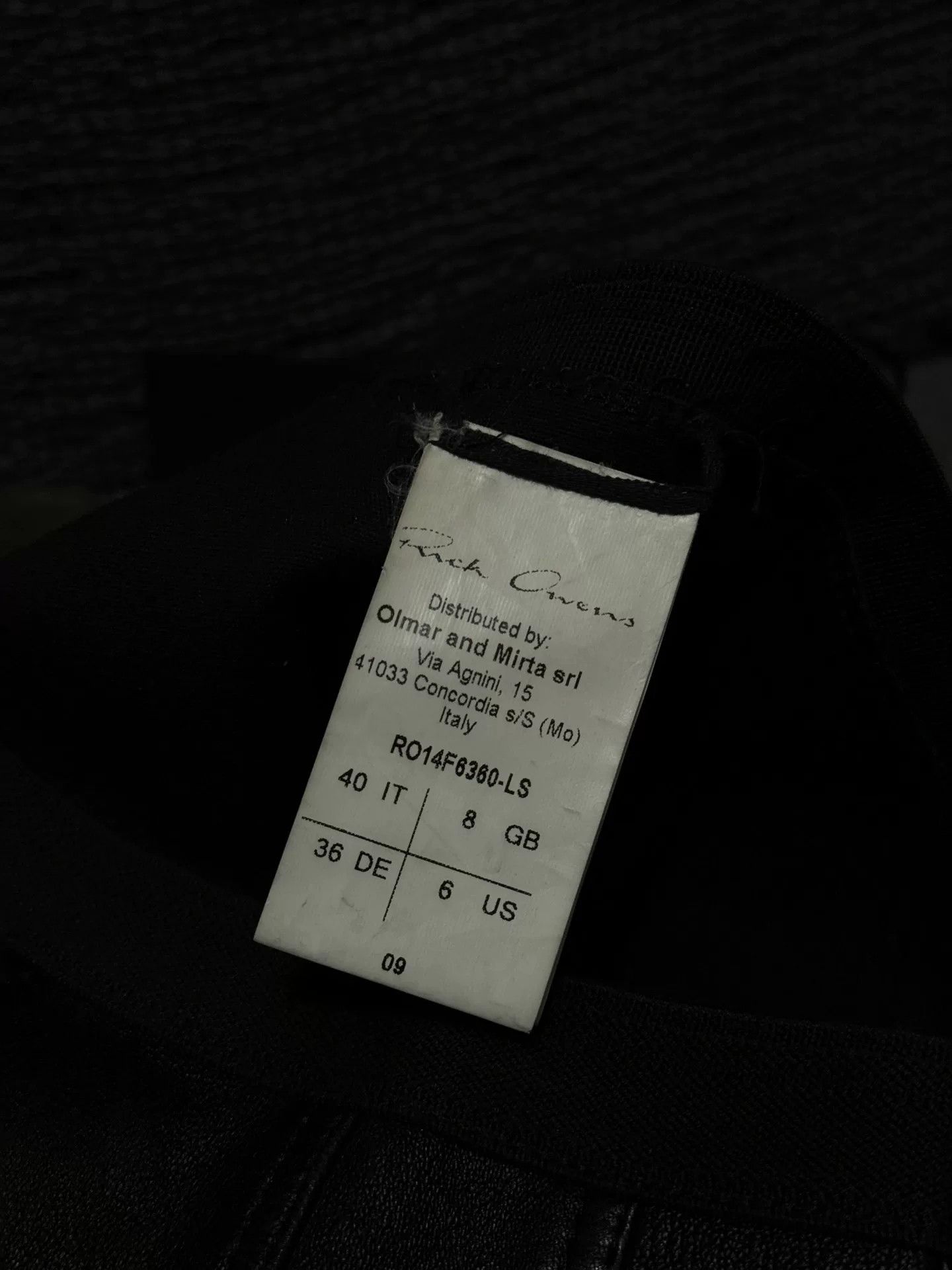 Rick Owens Rick Owens Leather Pants from 14FW Collection Size 40" / US 18 - 9 Thumbnail